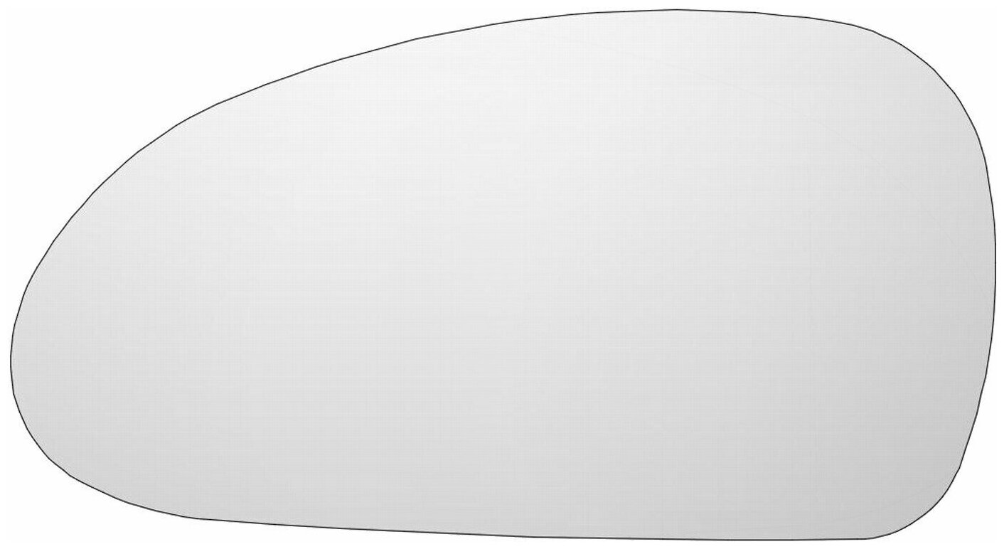 Элемент зеркала HYUNDAI Sonata IV c 1998 по 2012 левый сферический без обогрева 39300103