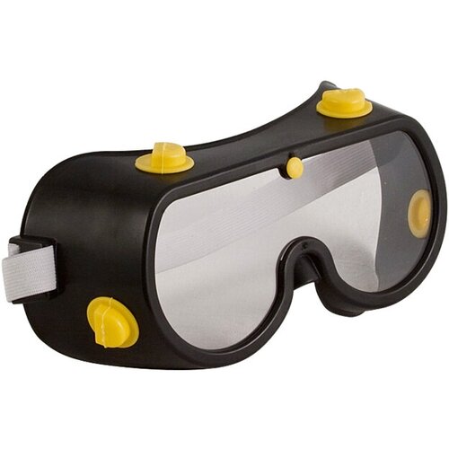 очки защитные профи черные hans линзы поликарбонат эластичная лента с непрямой вентиляцией Очки защитные дельта Профи, закрытые, цвет: черный
