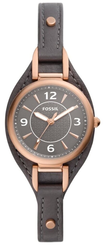 Наручные часы FOSSIL Carlie Mini, серый, розовый