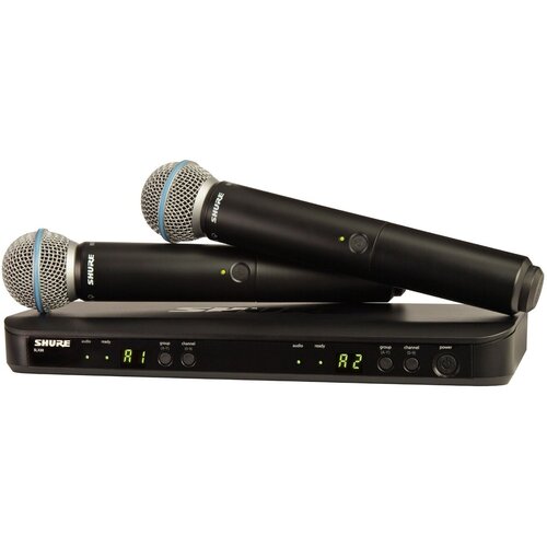 SHURE BLX288EB58 M17 662-686 MHz двухканальная радиосистема с двумя ручными передатчикакми BETA 58 8608200₽