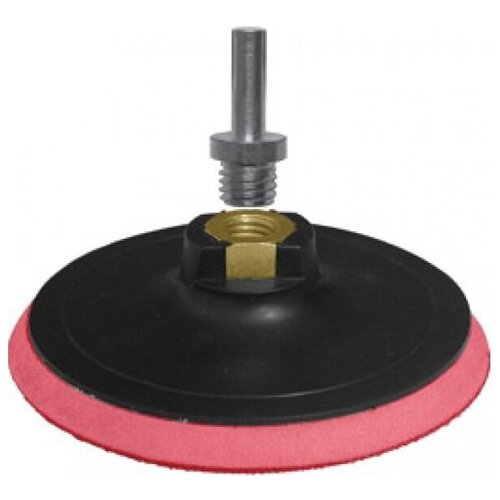 фото Диск полировочный 125 мм, гайка м14 + переходник для дрели fit