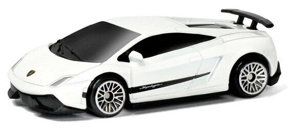 Машина металлическая RMZ City 1:64 Lamborghini Gallardo LP570-4 без механизмов, белый, 7,18*3,10*1,95 см (344998S-WH)