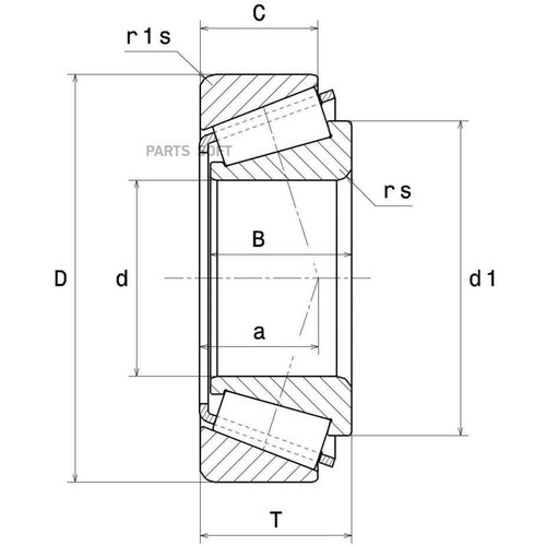 NSK HR32004XJ HR32004XJ_подшипник КПП МКПП вторичного вала 20x42x15 Chevrolet Aveo 12i 03 1963₽