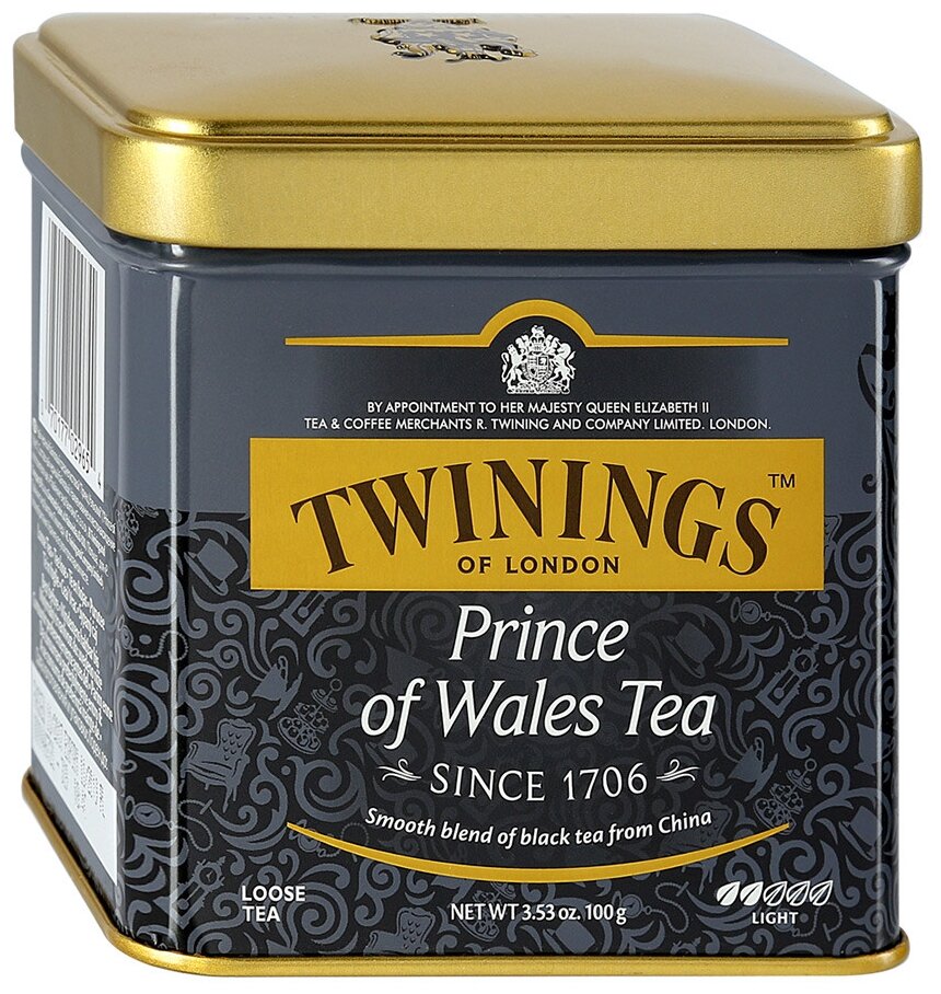 Twinings Prince of Wales черный чай жестяная банка 100 г (029654) - фотография № 1