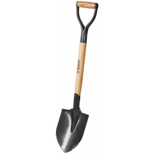 фото Зубр лопата "беркут" автомобильная, деревянный черенок, металлическая рукоятка, зубр профессионал