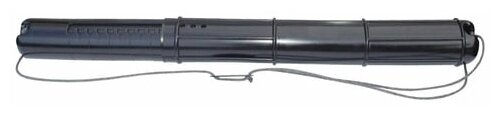 Тубус для чертежей СТАММ телескопический, диаметр 9 см, длина 70-110 см, А0, черный, на шнурке