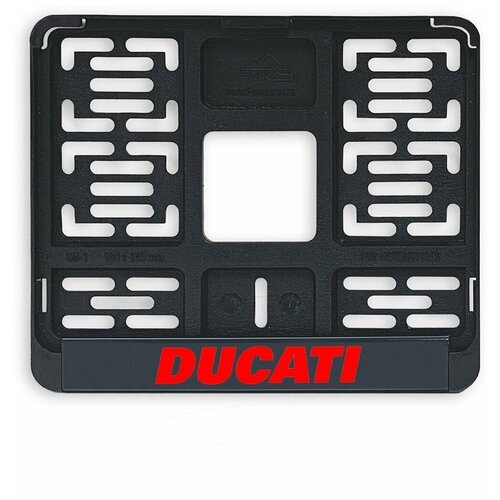 Рамка крепления номерного знака нового образца для мотоцикла (190x145x90) Ducati