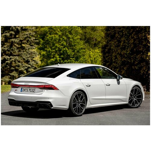 Эмблема Шильдик S 7 для автомобиля AUDi ауди на багажник цвет черный глянец 650₽