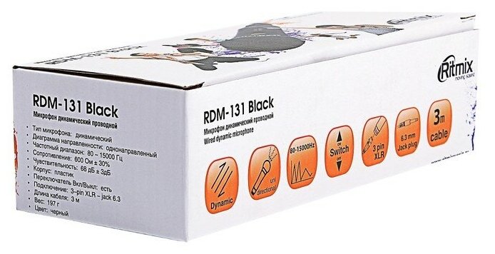 Микрофон проводной Ritmix RDM-131