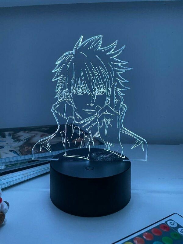 3D светильник-ночник, лампа по аниме: Магическая битва , Jujutsu Kaisen , Сатору Годзё , 16 цветов