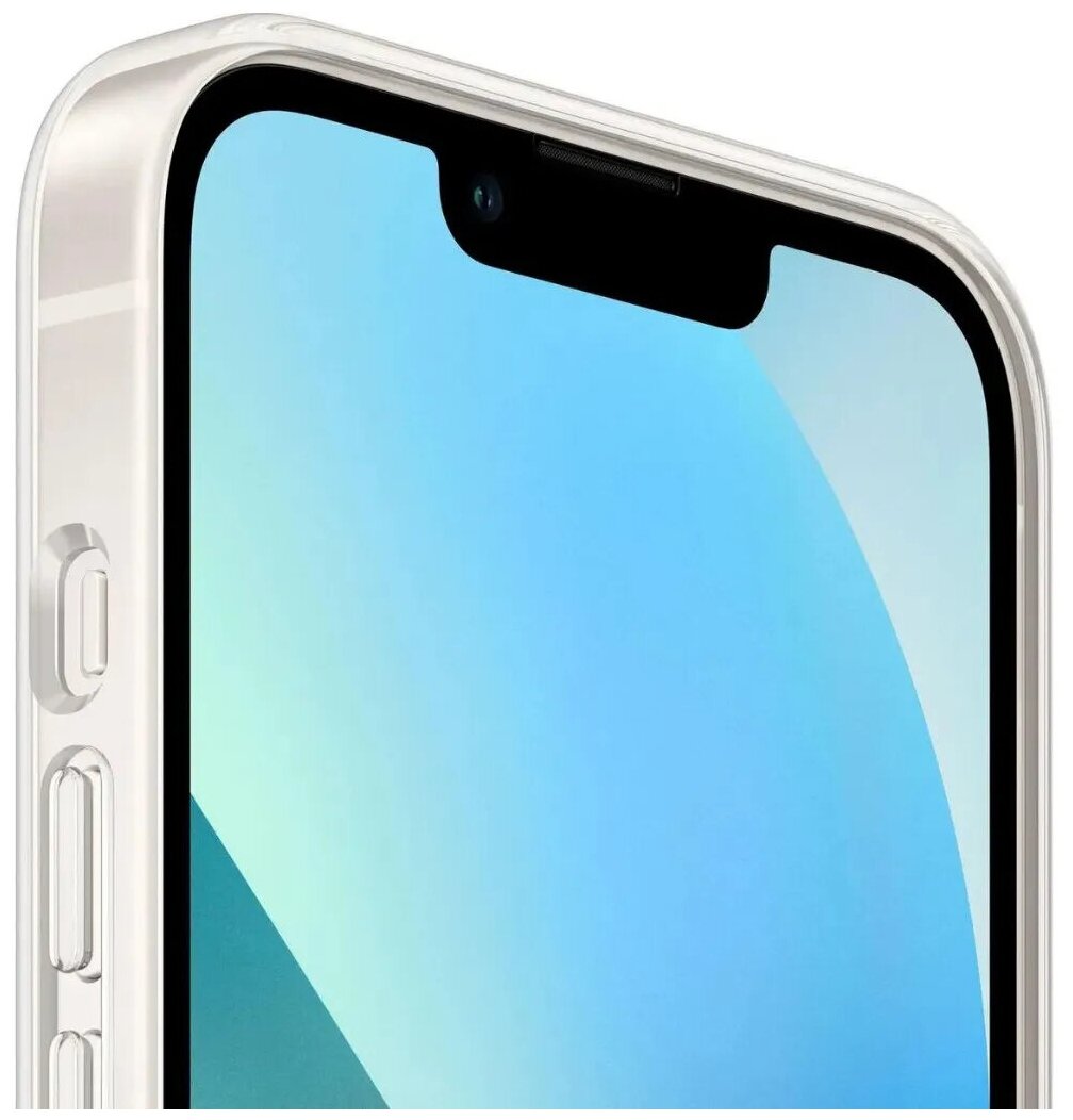 Силиконовый прозрачный чехол для Apple iPhone 13 Pro / Айфон 13 Про / Накладка / бампер