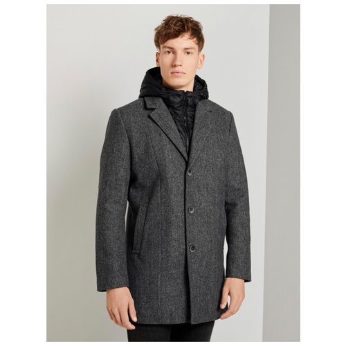 Пальто TOM TAILOR 1020249/20065 мужской, цвет серый меланж, размер XXL