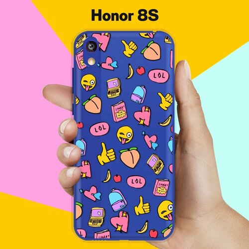 Силиконовый чехол на Honor 8S Узорчик / для Хонор 8С силиконовый чехол на honor 8с узорчик для хонор 8ц