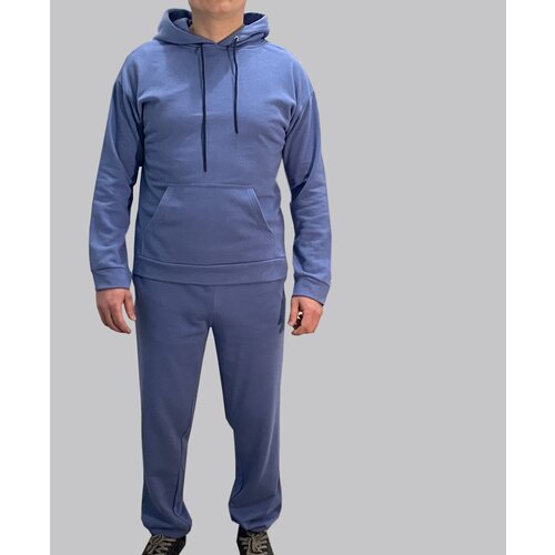 Костюм спортивный , размер XL (50-52), синий спортивный костюм savoel размер 52 xl синий