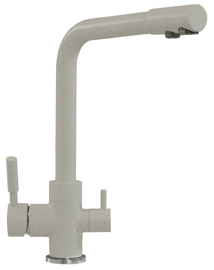 Смеситель кухонный POLYGRAN Высокий Дуо 627499 серый