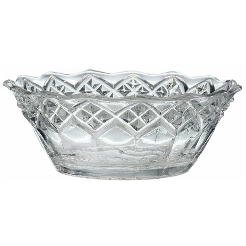 Ваза для сервировки варенья с декором в виде груши, стекло, СССР, 1980-1990 гг.