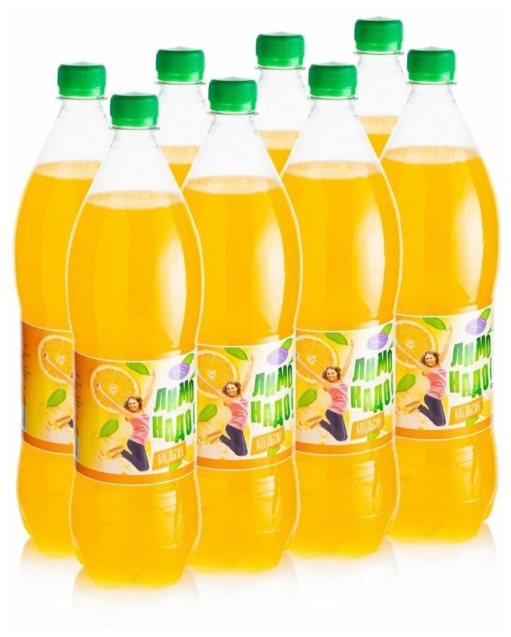 Напиток безалкогольный "Лимонадо" со вкусом апельсин 1,5 л 6 штук - фотография № 2