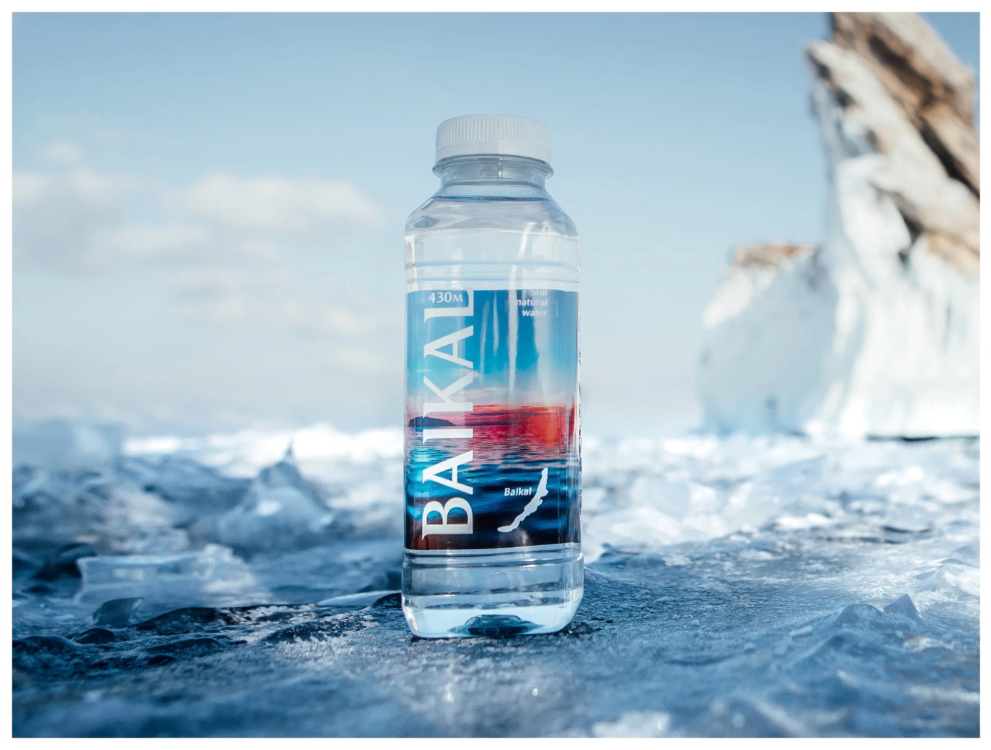 Природная питьевая вода Байкальская глубинная BAIKAL430 негазированная 0.45 л. уп 12 пэт