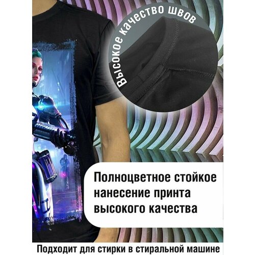 фото Футболка будь на стиле, хлопок, размер xl, черный