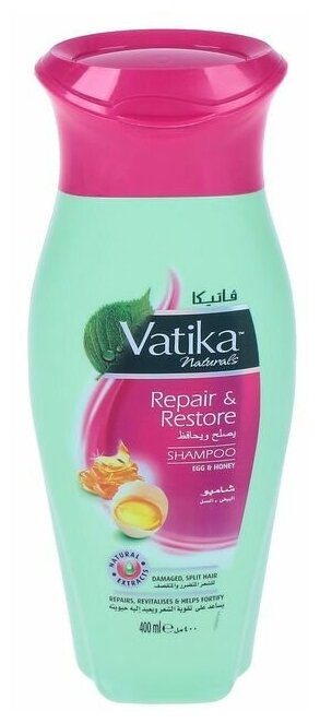 Dabur Шампунь для волос DaburVATIKA Naturals Repair & Restore исцеление и восстановление, 400 мл