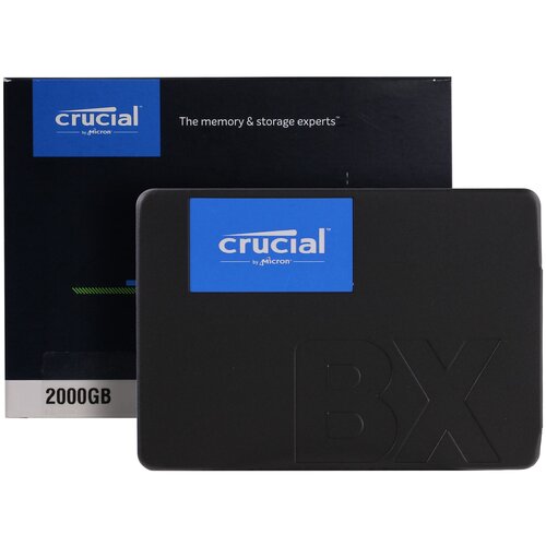 Твердотельный накопитель Crucial BX 2 ТБ SATA CT2000BX500SSD1 твердотельный накопитель crucial bx 2 тб sata ct2000bx500ssd1