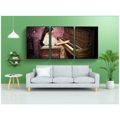 фото Набор модулных постеров для интерьера "портрет, мода, настроение" 60x90 см. в тубусе, без рамки lotsprints