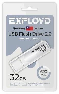 USB флэш-накопитель EXPLOYD EX-32GB-620-White