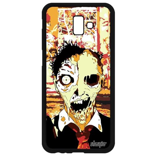 фото Дизайнерский чехол для // samsung galaxy j6 plus 2018 // "зомби" монстр сплэттер, utaupia, бежевый