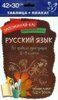 Русский язык. Все правила пунктуации 5-9 классы