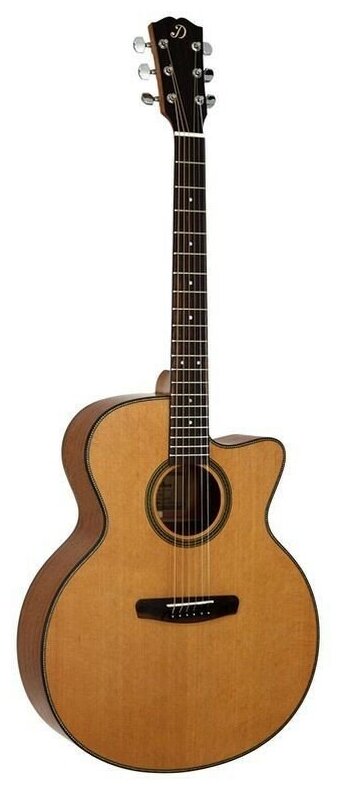 Dowina Rustica JC-ds акустическая гитара джамбо с вырезом, цвет натуральный