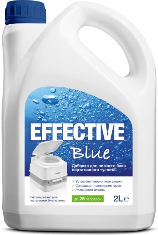 Туалетная жидкость Effective Blue 2 л Thetford 30710RU - фотография № 1