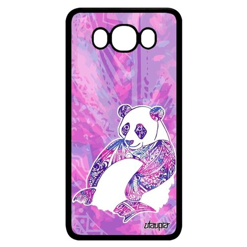 фото Красивый чехол на смартфон // galaxy j7 2016 // "панда" медведь тибет, utaupia, розовый
