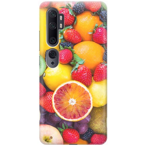 фото Re:pa накладка transparent для xiaomi mi note 10 / note 10 pro с принтом "сочные фрукты"