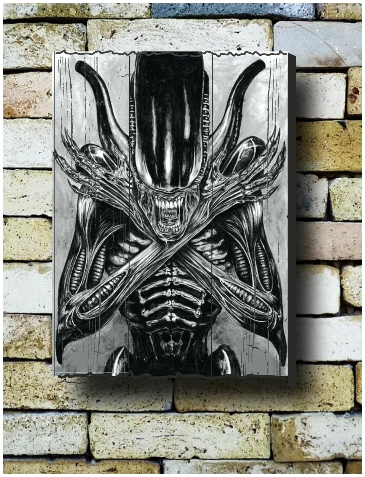 Картина на досках 'Чужой 1'