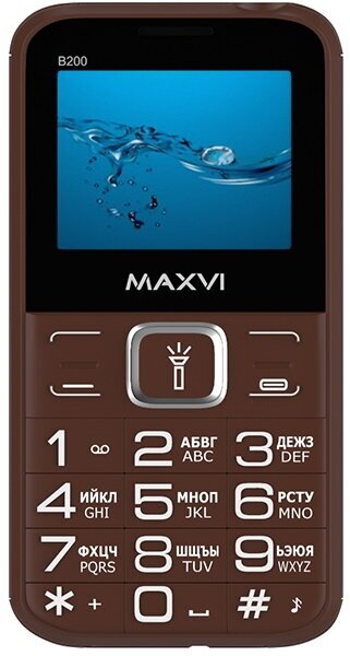 Телефон MAXVI B200, коричневый