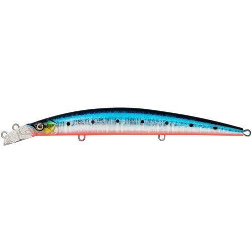 Воблер Минноу Strike Pro Top Water Minnow 130, цвет: A234-SBO-LU Blue Back Silver OB Fluo, (JL-158F#