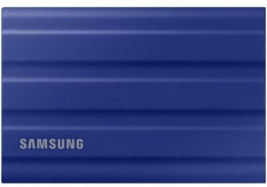 Внешний Samsung SSD диск 1.8" T7 Shield 2.0 Tb USB 3.2 Type-C Blue MU-PE2T0R/WW