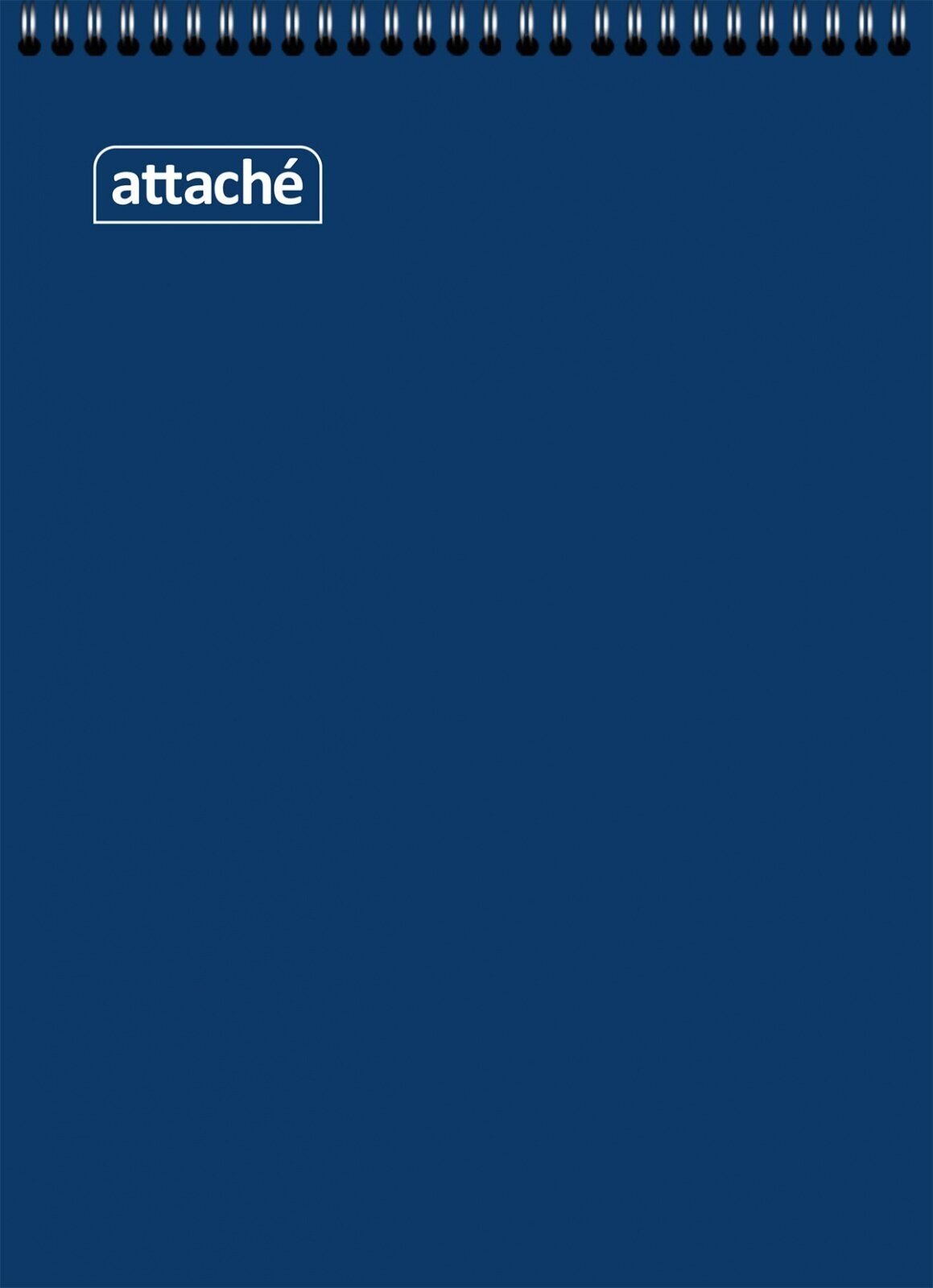 Блокнот Attache на спирали, А6, 60 листов, синий, блок 60 г