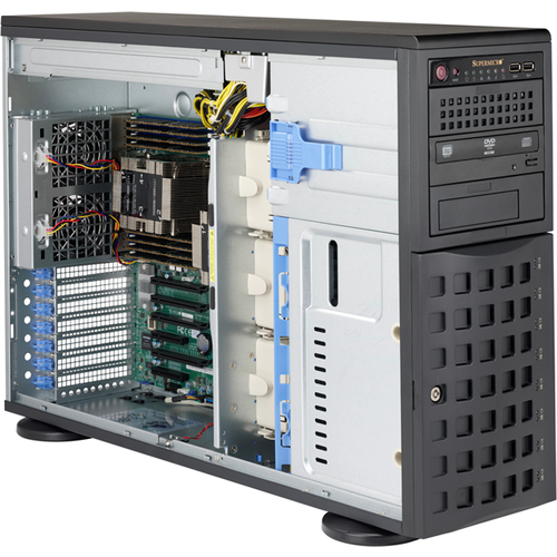 Серверный корпус E-ATX Supermicro CSE-745BAC-R1K23B 1200 Вт чёрный серверный корпус 2u supermicro cse 216be1c4 r1k23lpb 2 х 1200 вт чёрный