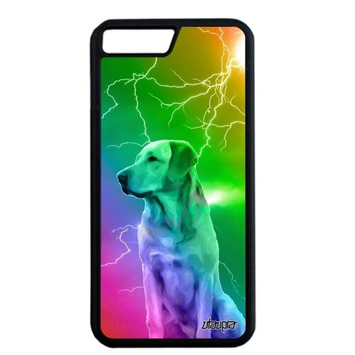 фото Модный чехол на смартфон // apple iphone 8 plus // "лабрадор" зверь животные, utaupia, серый