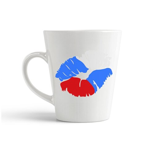 фото Кружка-латте coolpodarok "губы (россия)"