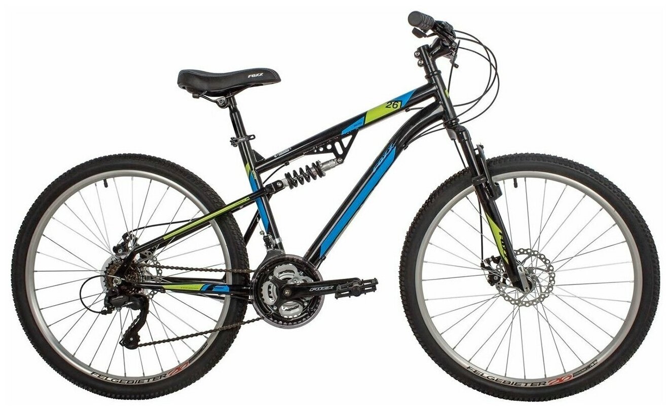 Велосипед FOXX 26" MATRIX черный, сталь, размер 16" / велосипед скоростной