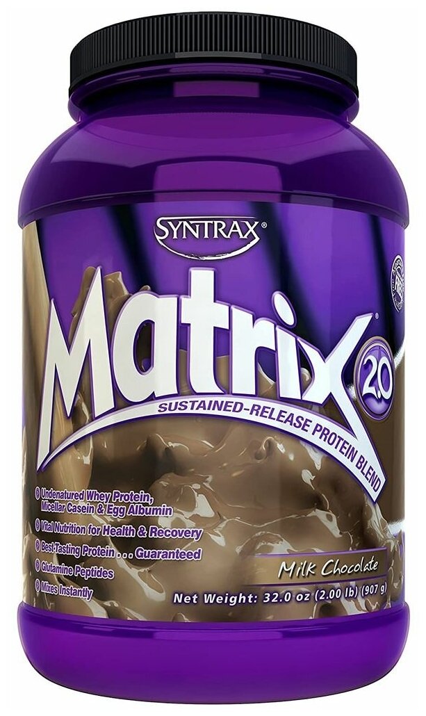 Комплексный протеин SYNTRAX Matrix 2 lbs 907 г, Молочный шоколад