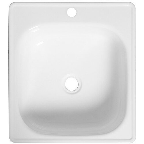 Мойка кухонная стальная Сантэкс 450 х 505 х 160 мм эмалированная с кронштейнами 3561₽