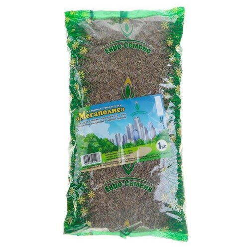 Семена Газонная травосмесь Евросемена Мегаполис, 1 кг