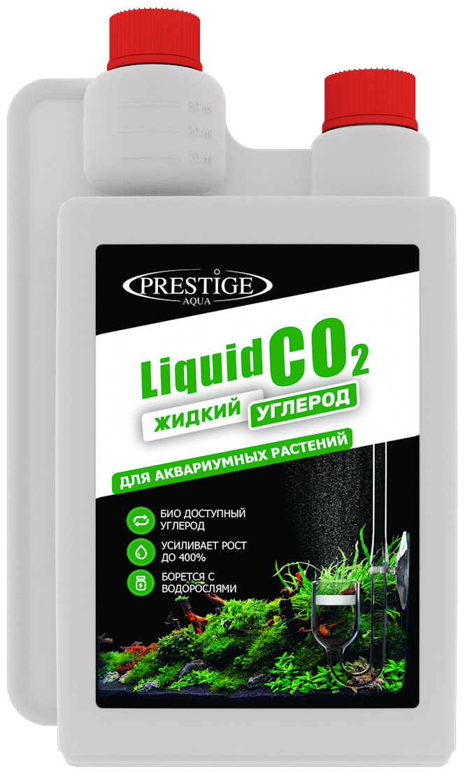 Удобрение для аквариумных растений LIquid CO2 (Жидкий СО2) 1 л PRESTIGE AQUA