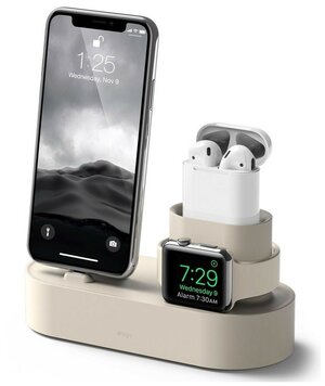 Док-станция Elago Charging hub 3 в 1 для AirPods/iPhone/Apple Watch, цвет Белый (EST-TRIO-CWH) EST-TRIO-CWH