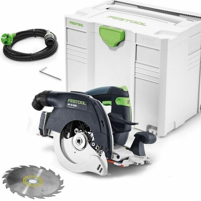 Дисковая пила Festool HK 55 EBQ-Plus-FS, 1200 Вт белый - фотография № 3