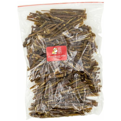 Лакомство для собак и кошек Dogam Говяжьи кишки (соломка) 900 грамм