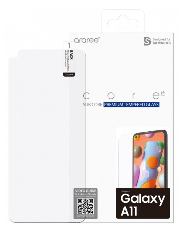 Защитное стекло для экрана SAMSUNG araree by KDLAB для Samsung Galaxy A11, прозрачная, 1 шт [gp-tta115kdatr] - фото №1